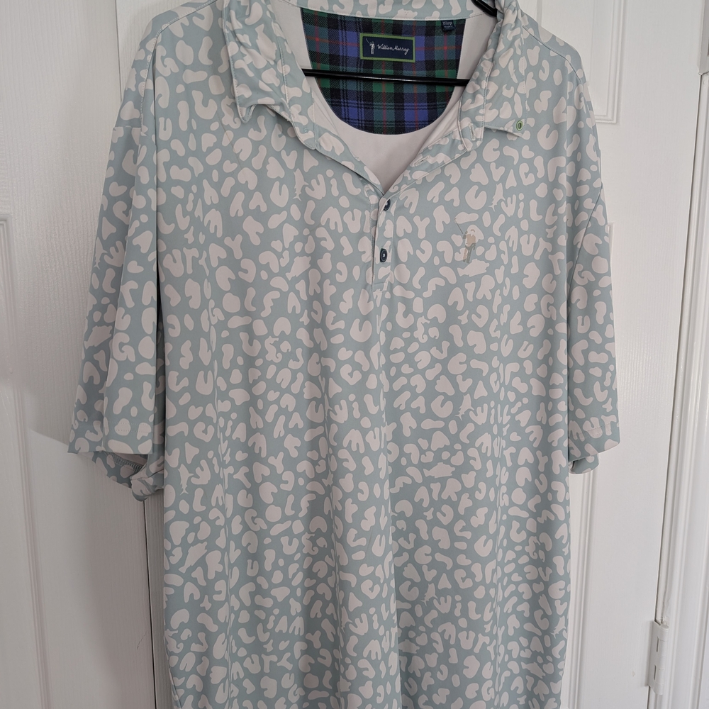 William Murray Mint and White Polo Shirt